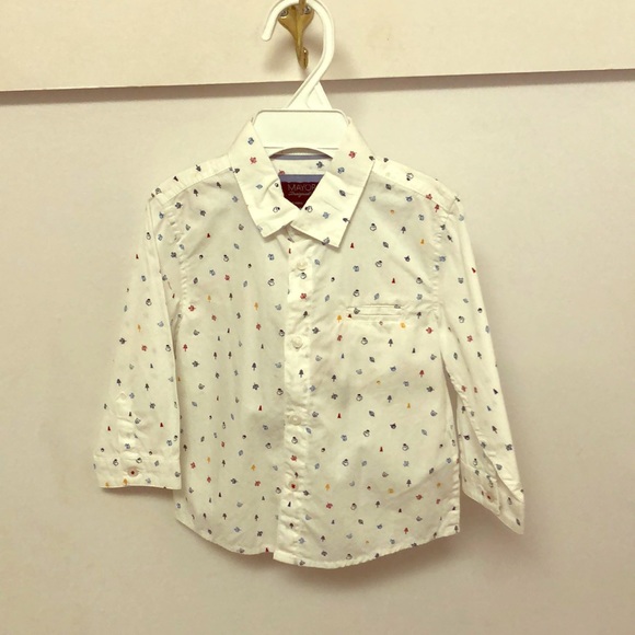 🦊 Woodland creatures baby button up - Picture 3 of 4